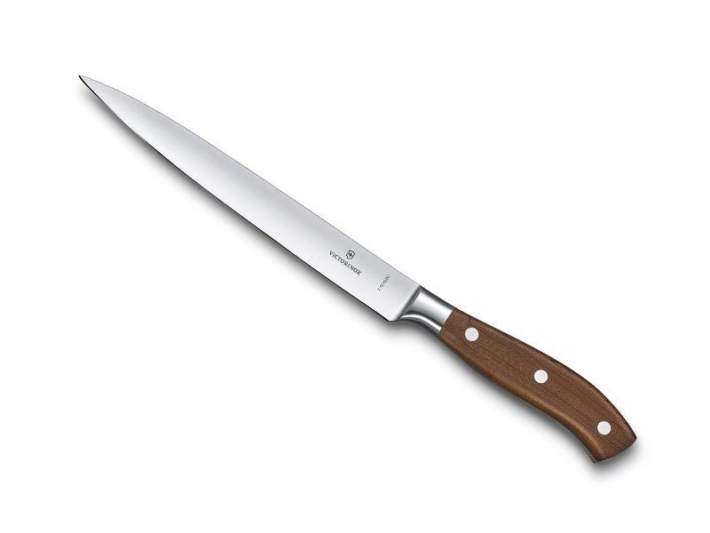 Couteau filet de sole forgé Victorinox Grand Maître, lame flexible 20 cm - manche érable modifié