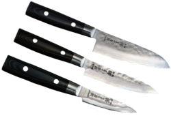 SET 3 COUTEAUX DE CUISINE JAPONAIS YAXELL ZEN "FORME JAPONAISE"