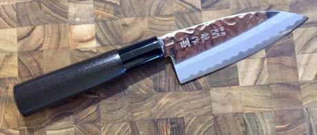 Couteau japonais Kodeba 11 cm Jaku Hammered - Petit Deba