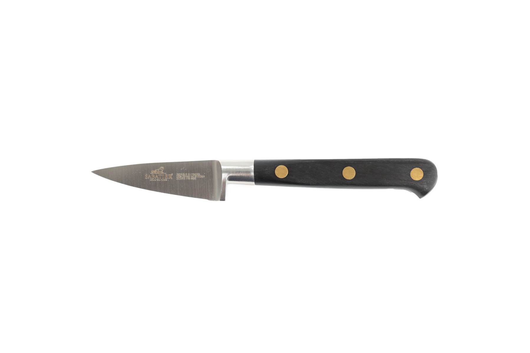 Couteau de cuisine Sabatier Forgé Idéal rivets en laiton - Couteau d'office 7 cm