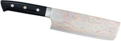 COUTEAU DE CUISINE ARTISANAL "RAINBOW DAMASCUS" DE TAKESHI SAJI - USUBA 170 MM