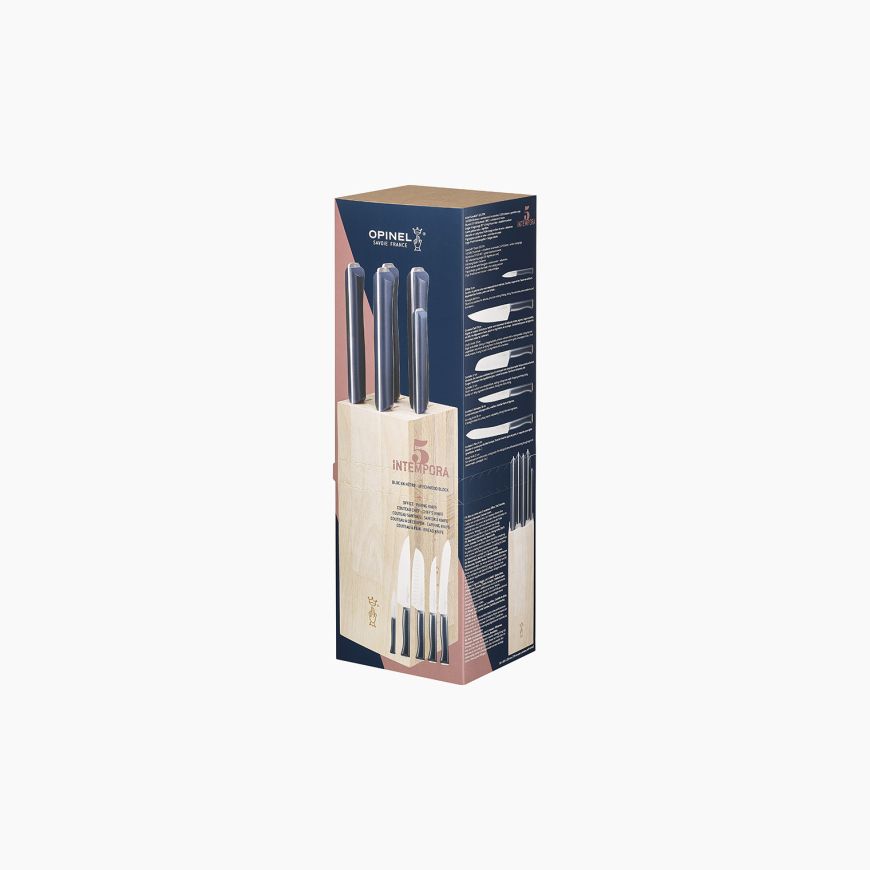 Bloc de 5 couteaux opinel gamme Intempora