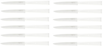 Coffret de 12 couteaux de table Opinel "N°125" blanc