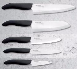 ENSEMBLE DE COUTEAUX EN CÉRAMIQUE KYOCERA LAMES BLANCHES