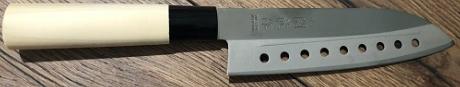 Couteau japonais Jaku Tradition Santoku 17 cm ajouré