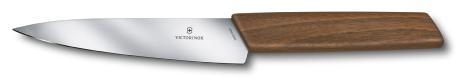 Couteau à découper Victorinox Swiss Modern - lame 15 cm - manche noyer