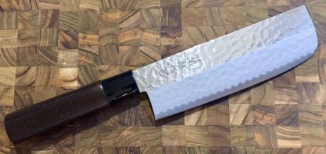 Couteau japonais Nakiri 17 cm Jaku Hammered