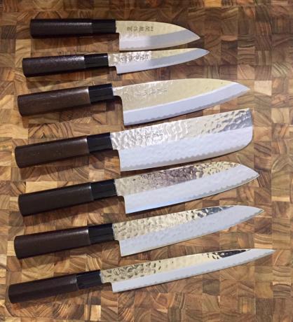 Offre sur gamme de couteaux japonais Jaku Hammered