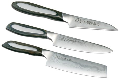 Set de 3 couteaux japonais Tojiro Flash forme vegan