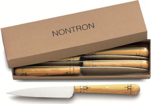 Coffret de 6 couteaux de table Nontron forme office