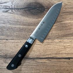 COUTEAU DE CUISINE JAPONAIS TOJIRO DP SERIE SANTOKU ALVÉOLÉ 17 CM