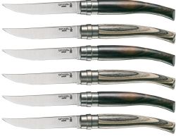COFFRET DE 6 COUTEAUX DE TABLE OPINEL PANACHES