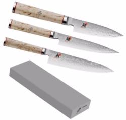 Set de 3 couteaux japonais Miyabi 5000MCD forme européenne + Pierre à aiguiser Miyabi