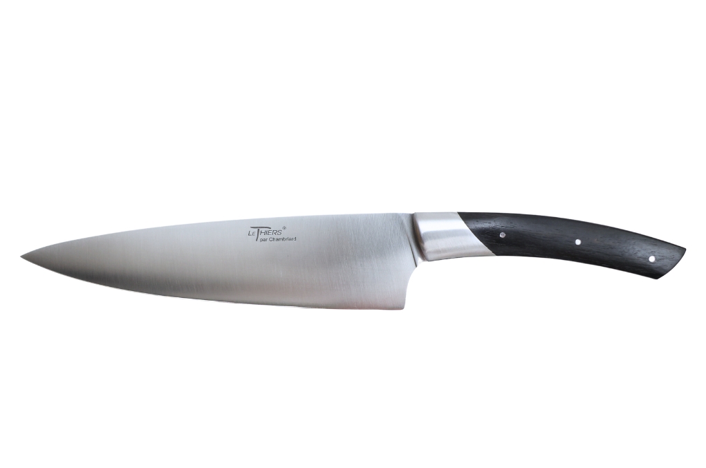 Couteau de cuisine coutellerie Chambriard "Les grands gourmets" - Couteau de chef 20 cm ébène