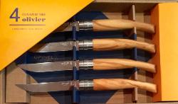 COFFRET DE 4 COUTEAUX DE TABLE OPINEL TABLE CHIC OLIVIER