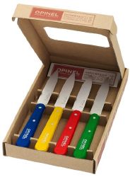 COFFRET OPINEL DE 4 COUTEAUX D'OFFICES "COLOR"