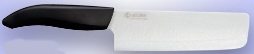 Couteau de cuisine en ceramique Kyocera nakiri 15 cm carré