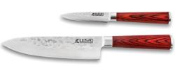 COFFRET DE DEUX COUTEAUX DE CUISINE WUSAKI PAKKAWOOD - CHEF ET OFFICE