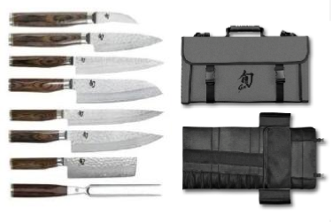KAI SHUN PREMIER BLOC DE 7 COUTEAUX DE CUISINE JAPONAIS