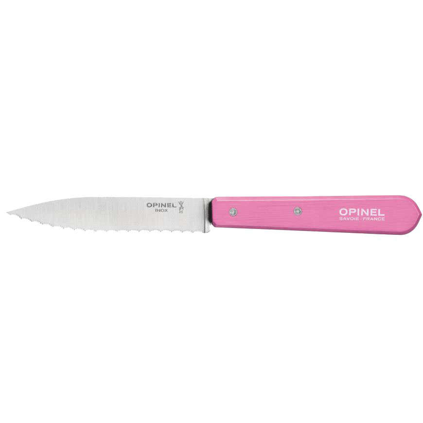 Couteau Opinel cranté n°113 - Coloris fuchsia