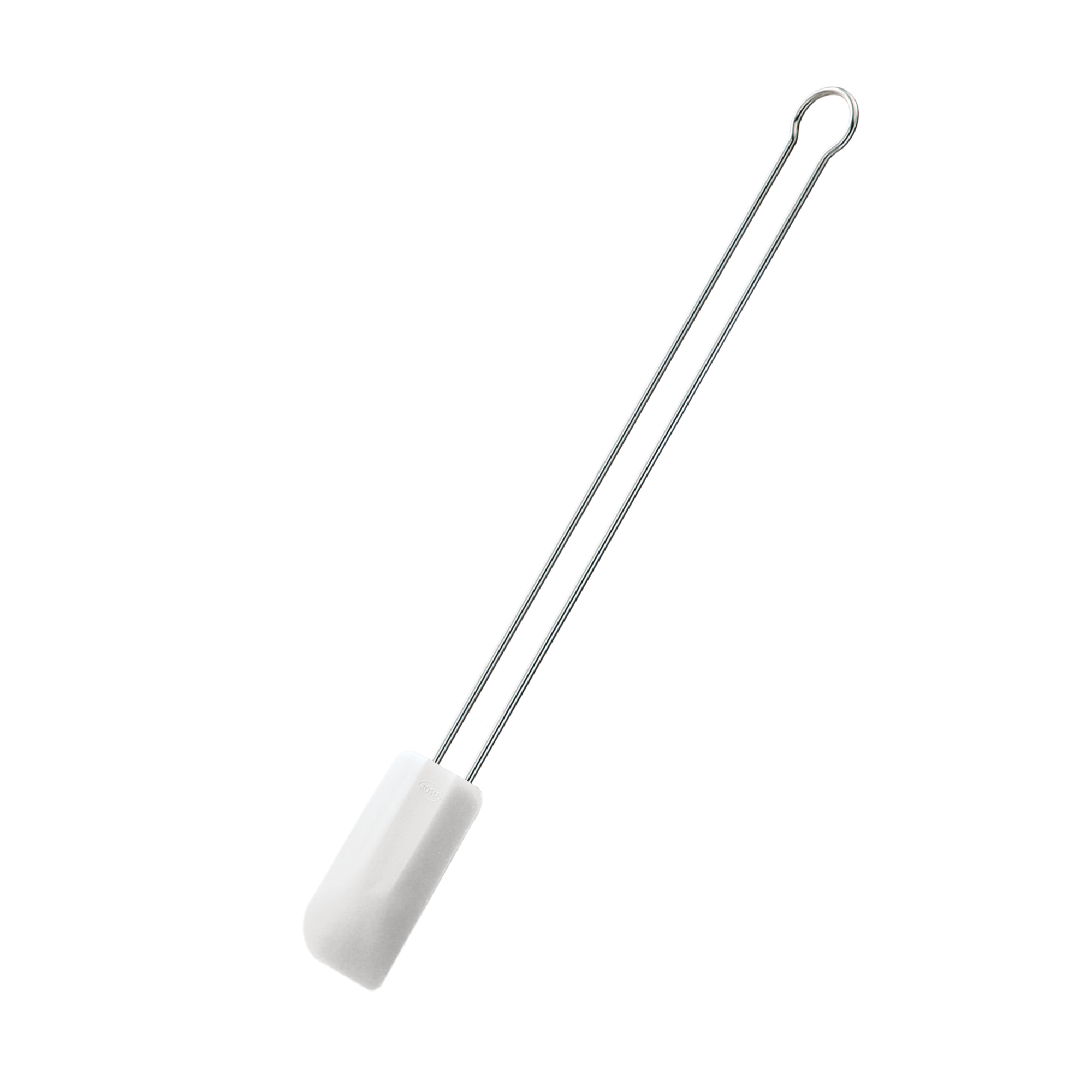 Spatule fine en silicone blanc (26cm) Rösle