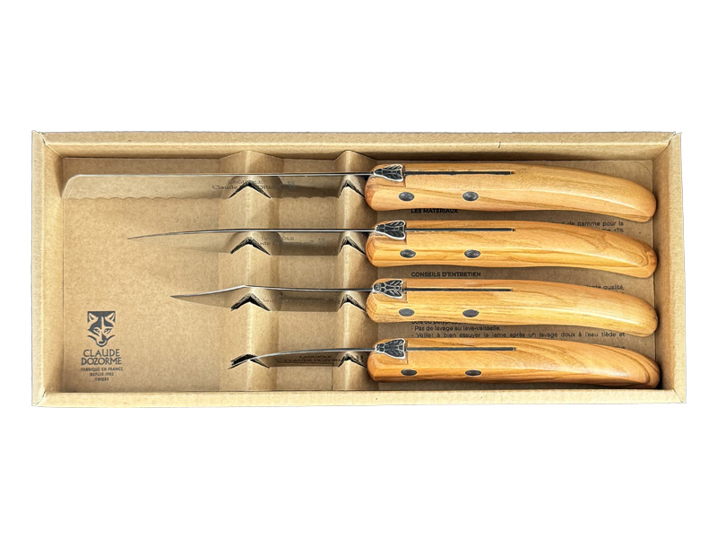 Coffret carton 4 pièces C. Dozorme La Petite Cuisine Berlingot - manche olivier