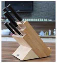 BLOC COUTEAUX KAI POUR 5 COUTEAUX - HETRE