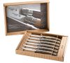COFFRET DE 6 COUTEAUX DE TABLE OPINEL BOULEAU LAMELLE