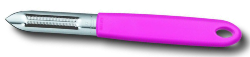 Eplucheur Victorinox deux fentes, lames dentées - manche rose