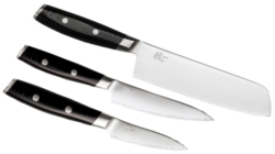 SET 3 COUTEAUX DE CUISINE JAPONAIS YAXELL MON "FORME VEGAN"