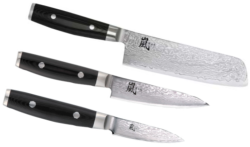 SET 3 COUTEAUX DE CUISINE JAPONAIS YAXELL RAN "FORME VEGAN"