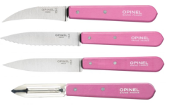 Ensemble de couteaux de cuisine Opinel - les essentiels - fushia