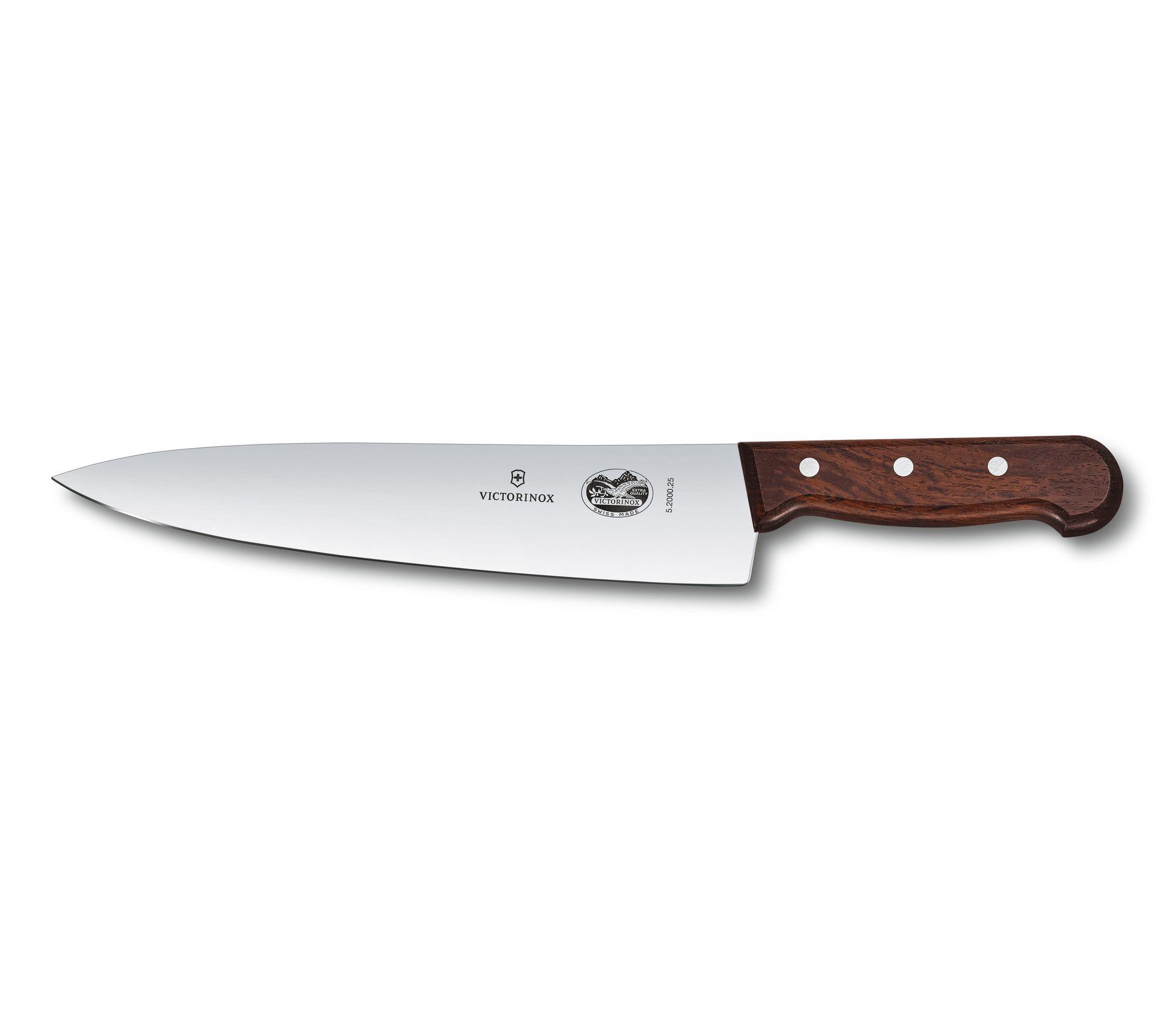 Couteau éminceur Victorinox lame 25 cm - manche érable modifié
