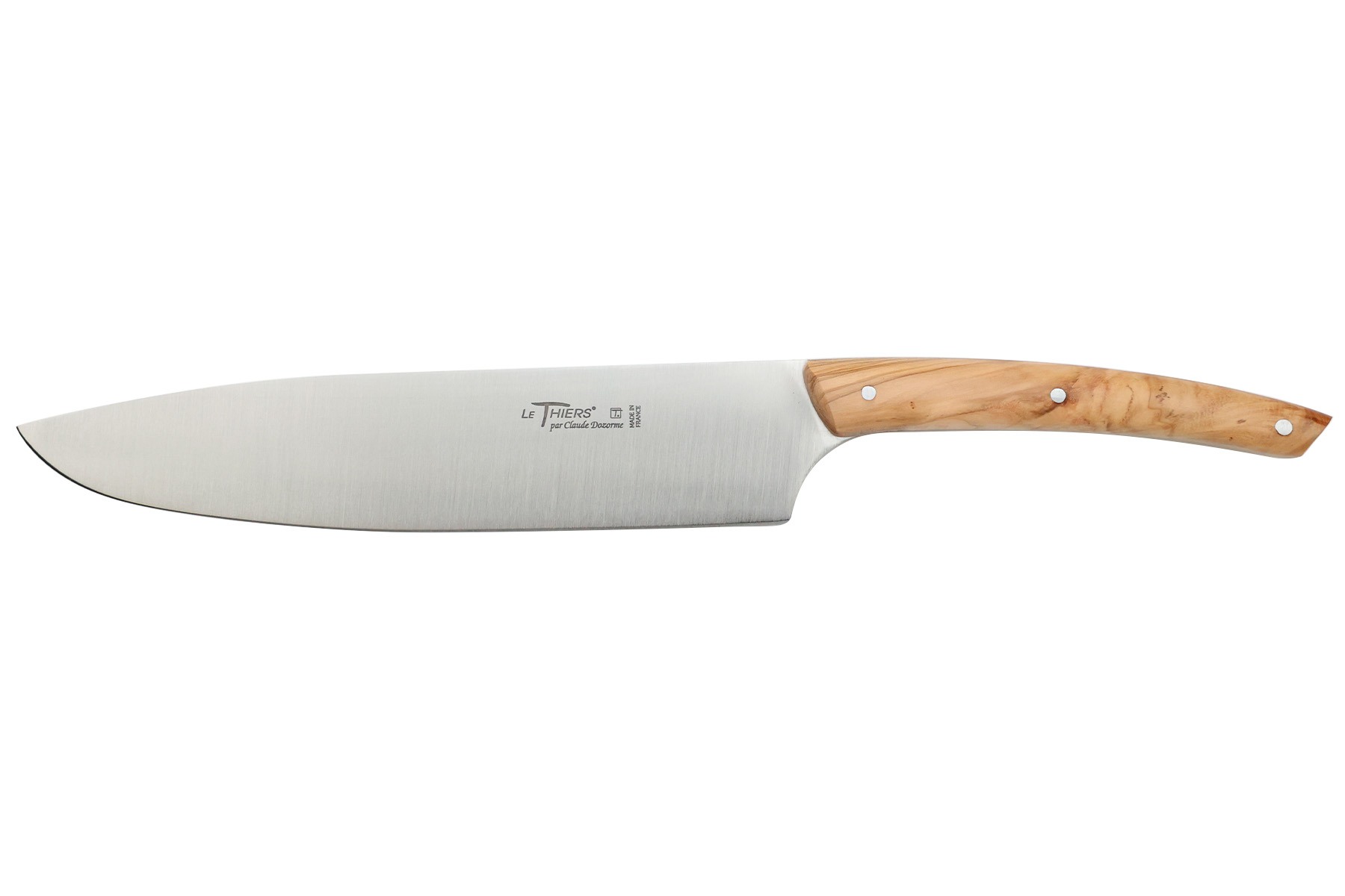 Couteau Chef Le Thiers® Cuisine au Quotidien C. Dozorme, lame 18 cm - manche olivier