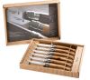 COFFRET DE 6 COUTEAUX DE TABLE OPINEL ZEBRANO