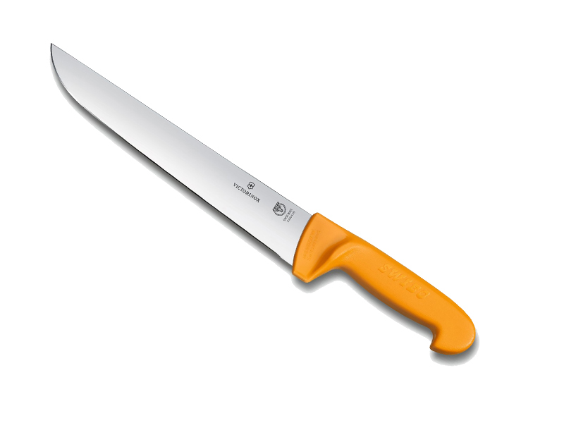 Couteau de boucher Swibo lame de 26 cm - manche grillon jaune