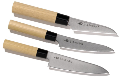 Set de 3 couteaux japonais Tojiro Zen forme européenne